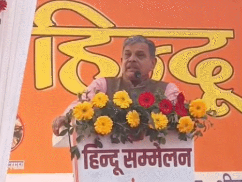 'मुस्लिम पूजा करें, उनका कुछ नहीं बिगड़ेगा':गोरखपुर हिंदू सम्मेलन में RSS के सरकार्यवाह ने कहा- हिंदू धर्म सबसे ऊपर