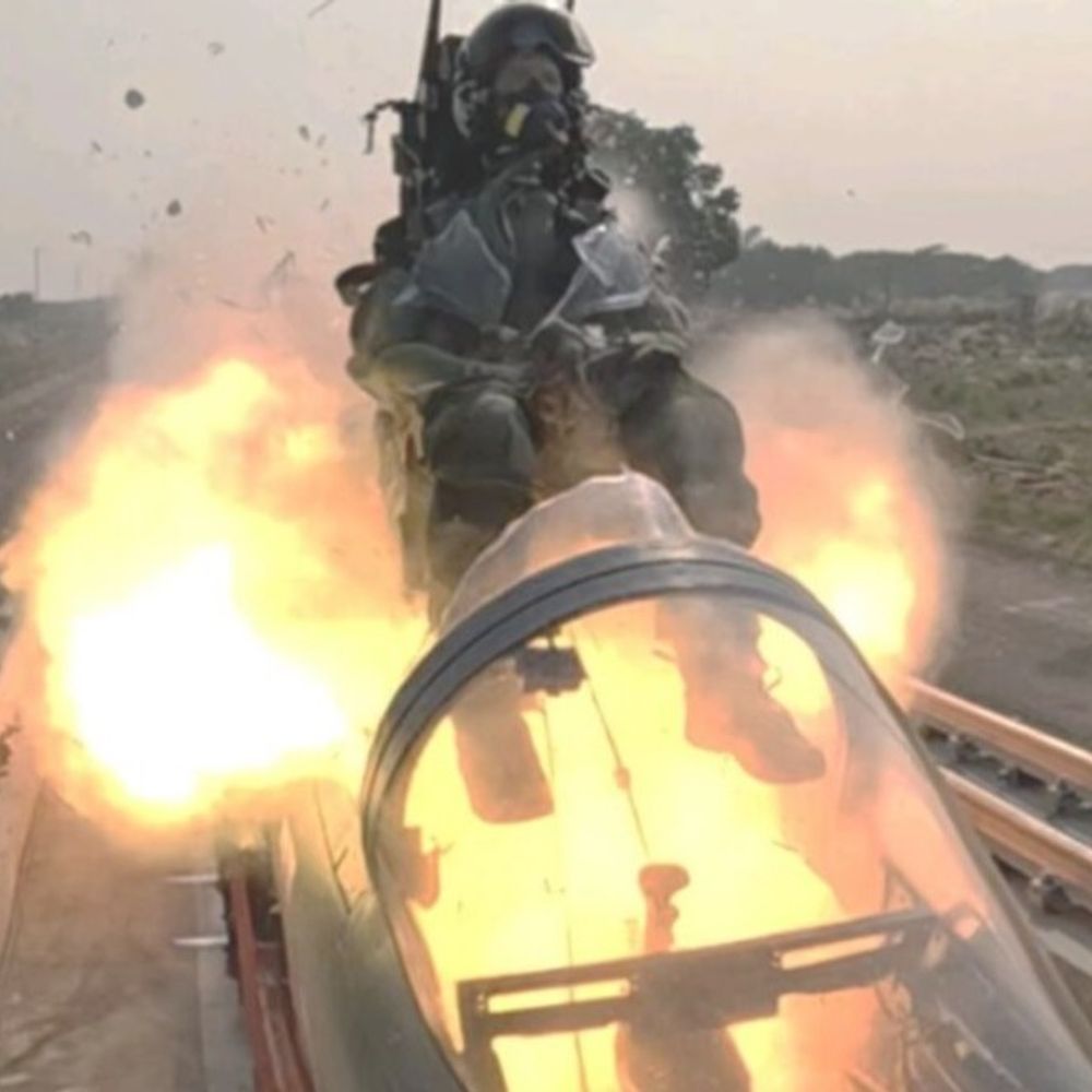 चंडीगढ़ में फाइटर जेट एस्केप सिस्टम की टेस्टिंग:800KM प्रति घंटे की रफ्तार से हुआ परीक्षण, आसानी से बच सकेगी पायलट की जान